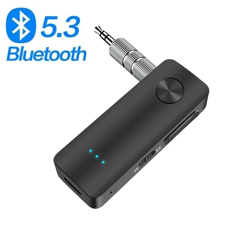 Bluetooth 5.3 Audio Adapter – Wireless Transmitter & Receiver, 3.5mm AUX