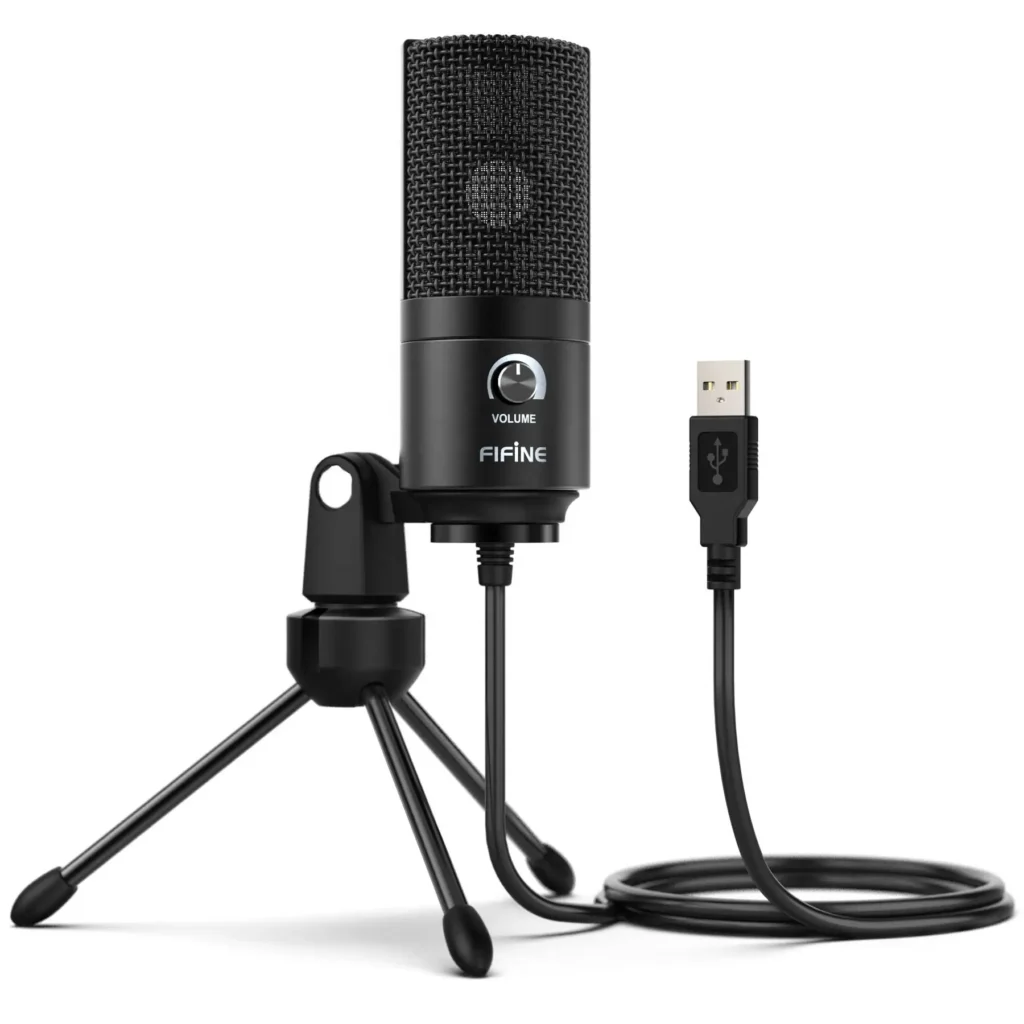 FIFINE K669 – USB Condenser Microphone with Gain Control