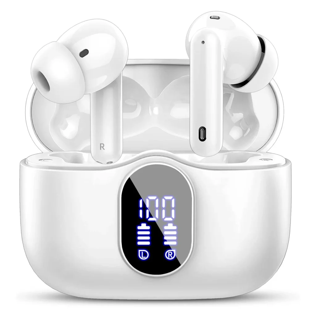 Bluetooth 5.3 Earbuds – ENC Mics, LED Display, 36H Playtime