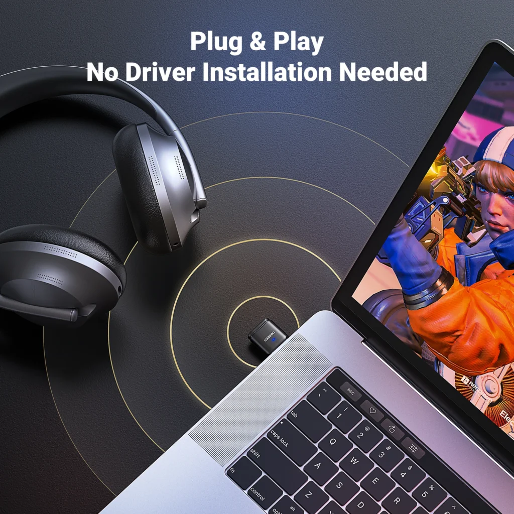 USB Bluetooth 5.3 Adapter – aptX HD Audio Transmitter & Receiver