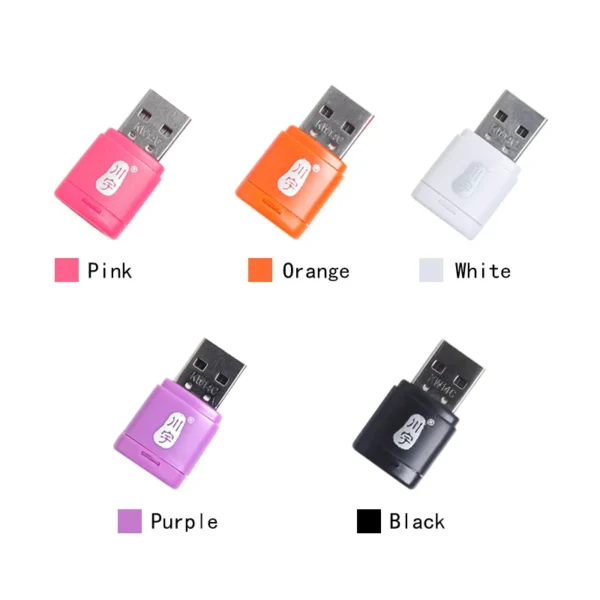 Kawau Micro SD Card Reader – USB 2.0 High-Speed TF Adapter (128GB Max)