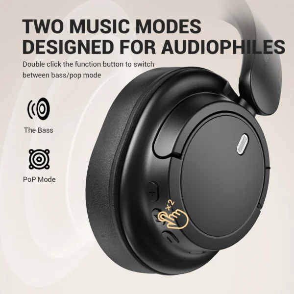 OneOdio V16 – Bluetooth 5.3 Headphones, 40mm Driver, Long Playtime