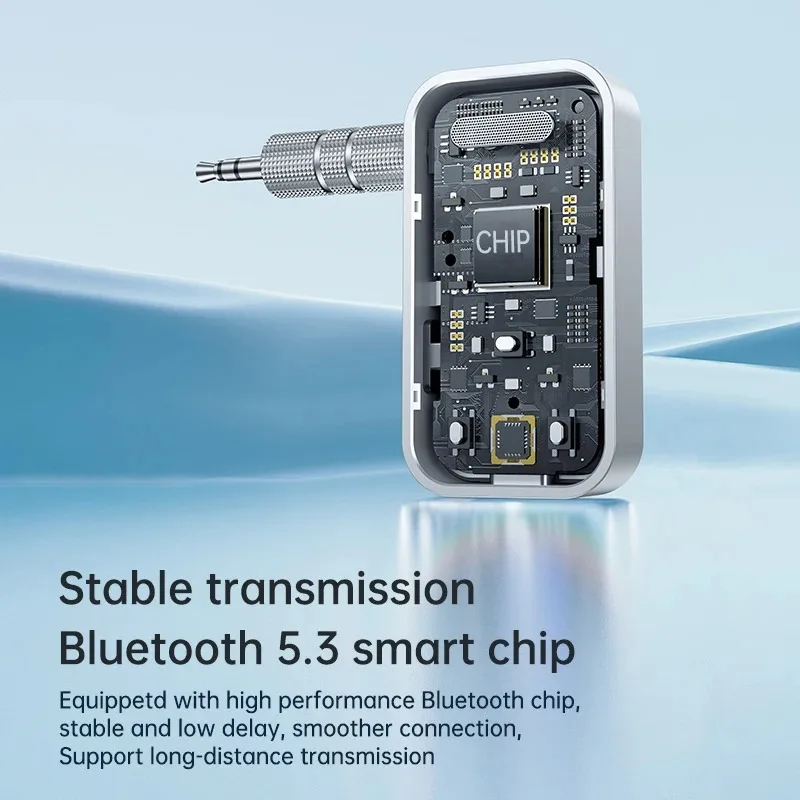 Bluetooth 5.3 Audio Adapter – Wireless Transmitter & Receiver, 3.5mm AUX