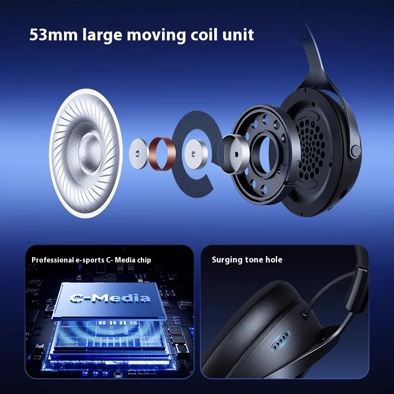 Mchose X9 – Wireless Gaming Headphones, 7.1 Surround, Mic