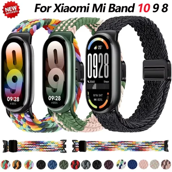 Xiaomi Mi Band Nylon Band – Adjustable, Compatible with Mi Band 8, 9 & 10