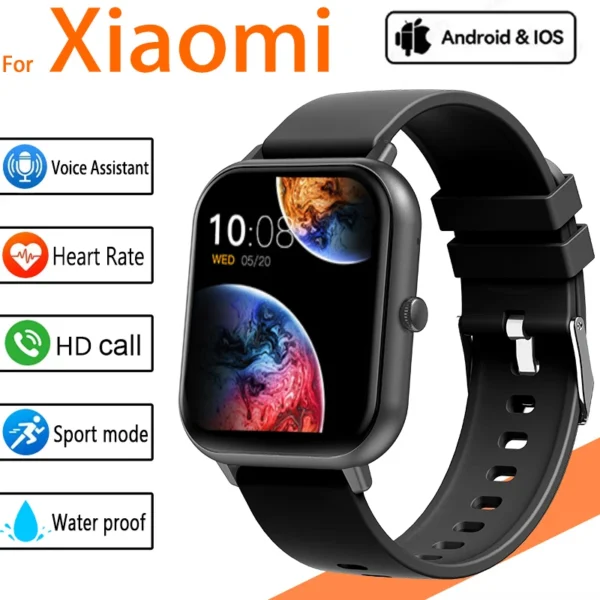 Smart Watch 2025 for Xiaomi – Men/Women, Fitness Tracker, IOS/Android