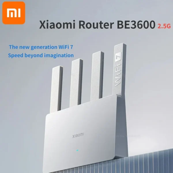 Xiaomi BE3600 WiFi 7 Router – Dual-Band, 3570Mbps, Qualcomm Quad-Core