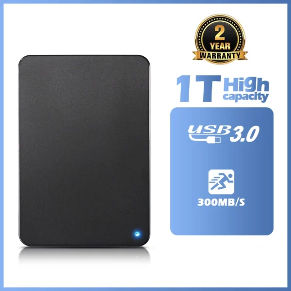 Portable External HDD – 160GB–1TB, High-Speed USB 3.0/2.0