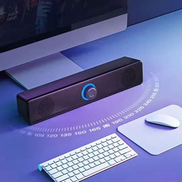 Bluetooth Soundbar Speaker – 4D Surround Home Theater System for TV & PC