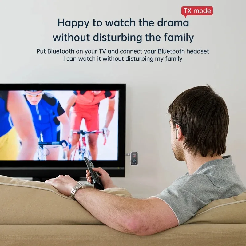 Bluetooth 5.3 Audio Adapter – Wireless Transmitter & Receiver, 3.5mm AUX