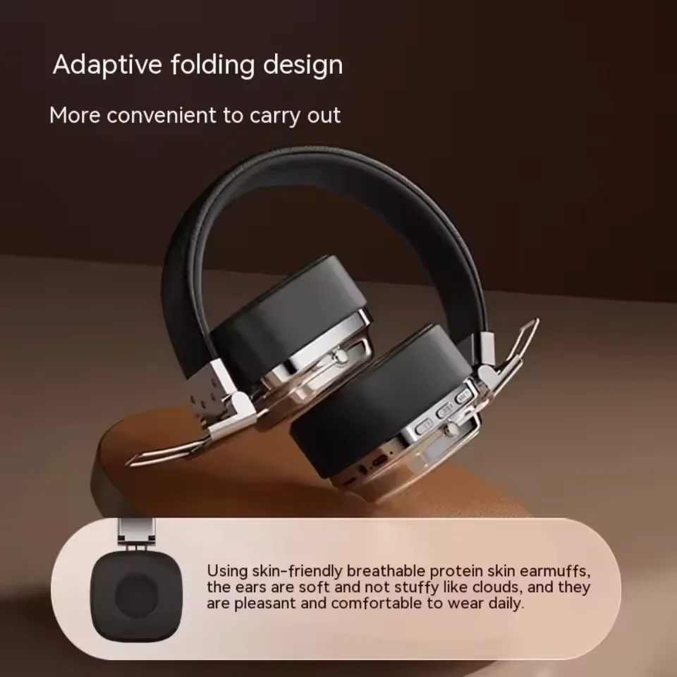 2025 Gamer Choice – Foldable Bluetooth Headphones, Stereo, Over-Ear