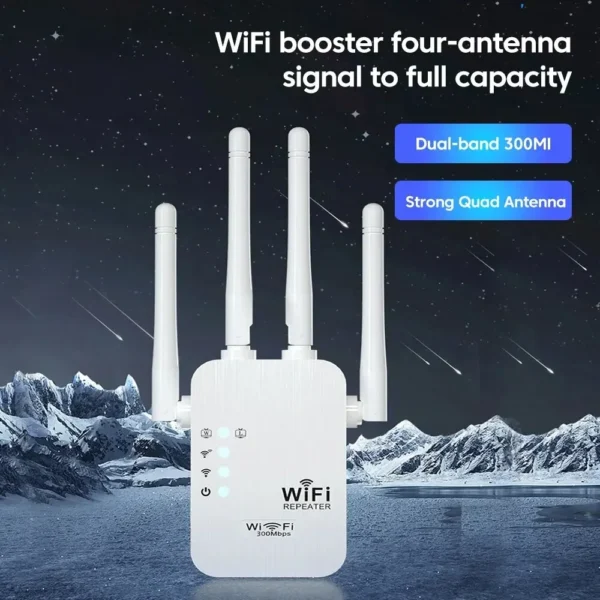 WALRAM 300Mbps WiFi Repeater – 2.4G, 802.11N, Long-Range Extender
