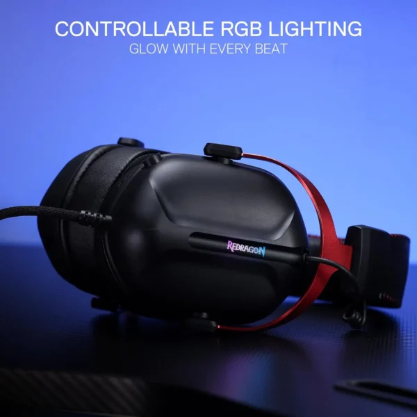Redragon H312 Gaming Headphones – Over-Ear, 7.1 Surround Sound, Wired with Mic