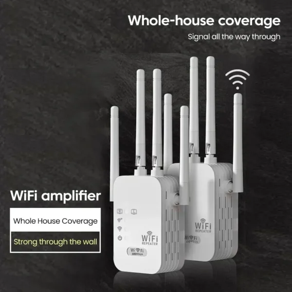 WALRAM 300Mbps WiFi Repeater – 2.4G, 802.11N, Long-Range Extender