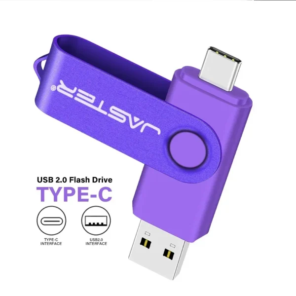 Type-C USB Flash Drive – 32GB/64GB/128GB, Real Capacity, Pen Drive