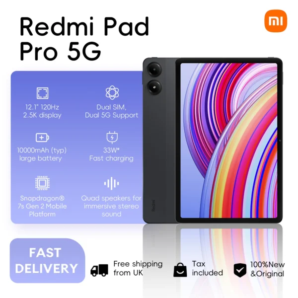 Xiaomi Redmi Pad Pro 5G 12.1" Tablet