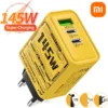 Xiaomi 145W Fast Charging Adapter – PD 3-Port Charger Universal Plug