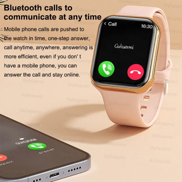 Smart Watch 9 Mini – Ultra Series, NFC, Waterproof, BT Call, Wireless Charger