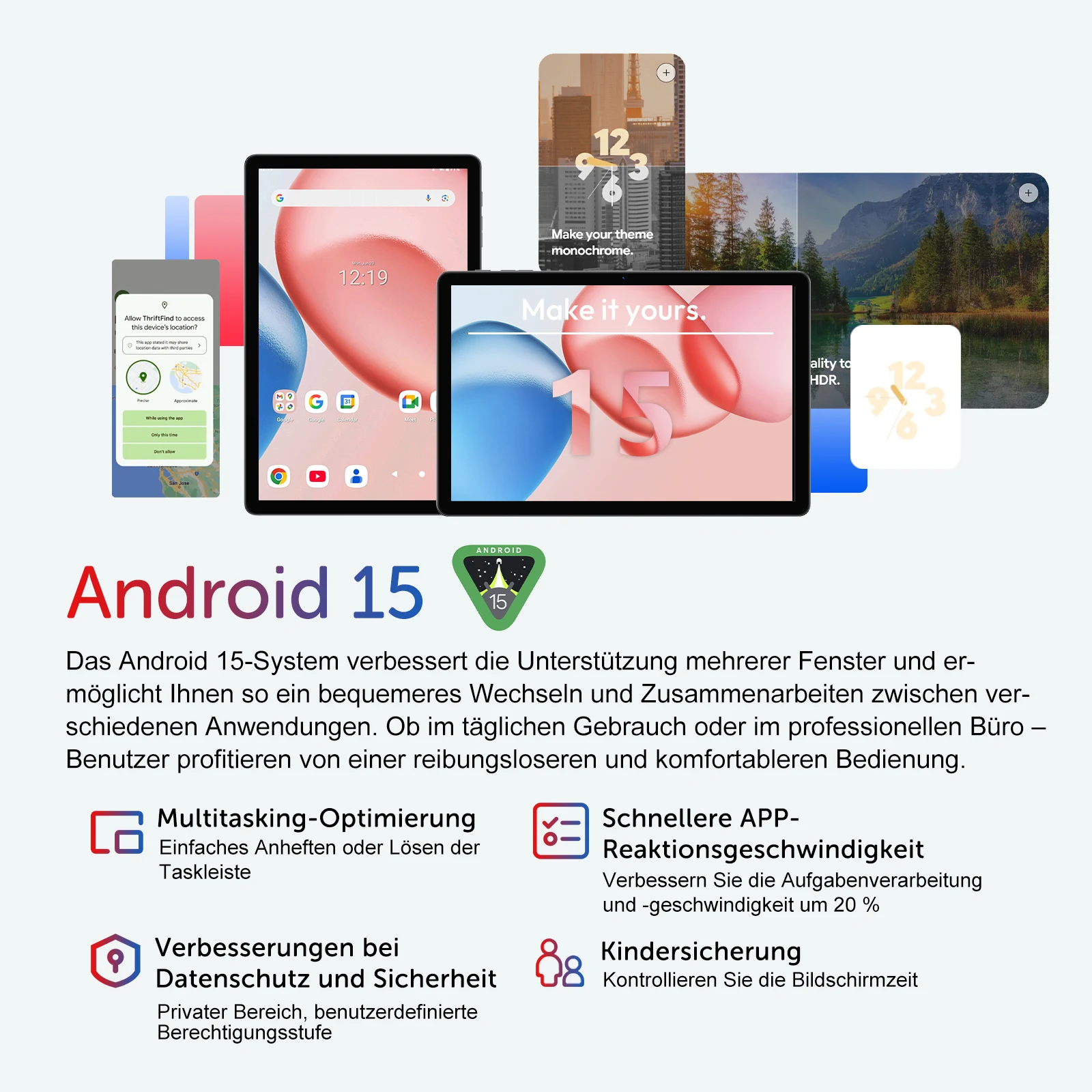 XGODY 2025 Q17 Octa-Core 16GB+256GB Tablet - Image 3