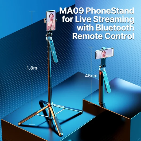 Ulanzi MA09 Phone Stand – Tripod, Selfie Stick & Gimbal Mode with Remote