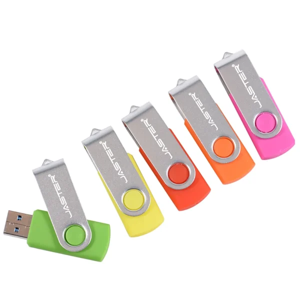 JASTER Rotatable USB 2.0 Flash Drive – 8GB/16GB/32GB/64GB/128GB