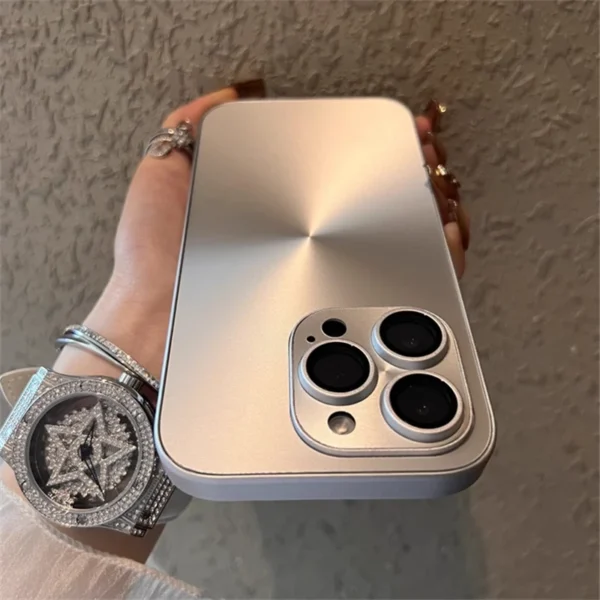 iPhone Soft Bumper Case – Laser Aurora CD Pattern, Armor Hard Cover