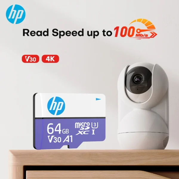 HP Micro SD Card – 64–256GB, High-Speed, TF/SDXC for HD Devices