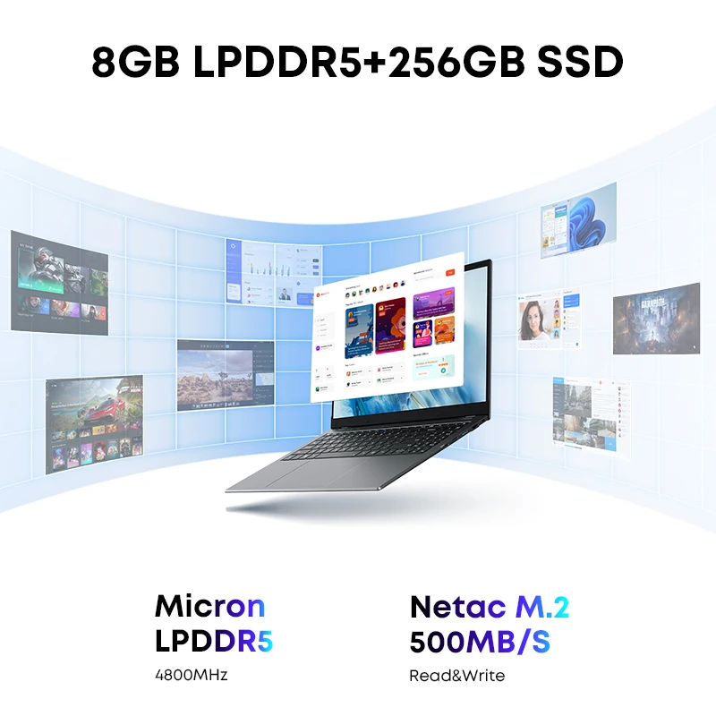 CHUWI GemiBook Plus 15.6" – 16GB RAM, 512GB SSD, Windows 11