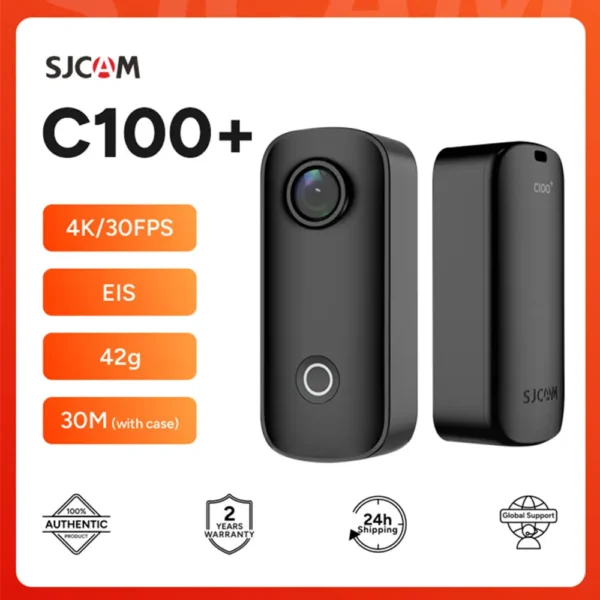 SJCAM C100+ 4K Sport Cam – Waterproof 30M, WiFi, EIS