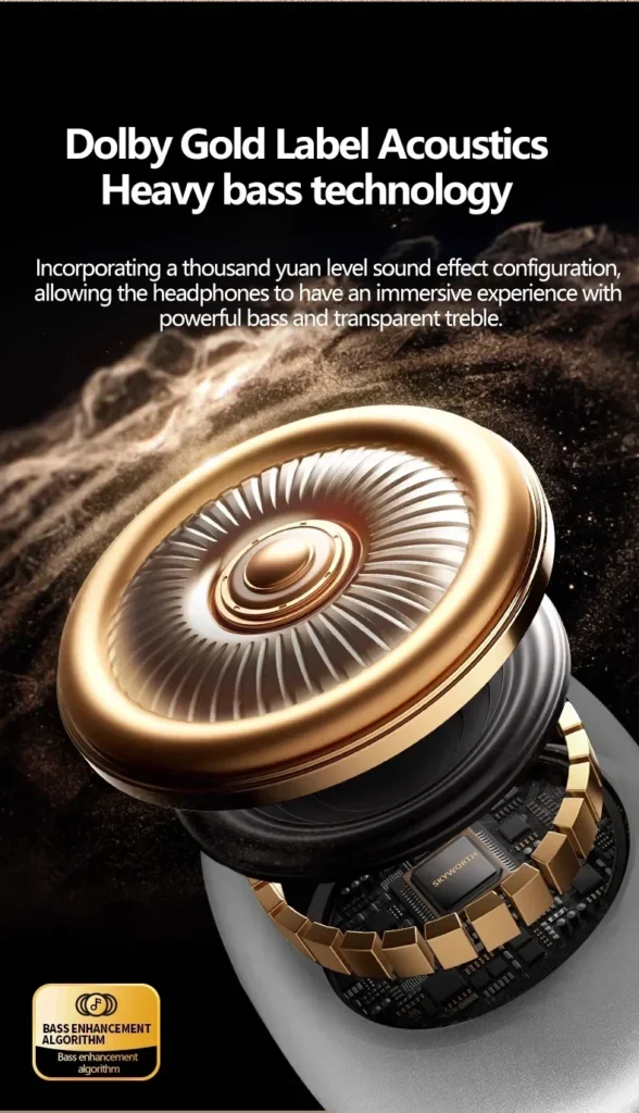 Air Max Wireless Headphones – Bluetooth 5.3, Over-Ear, TWS