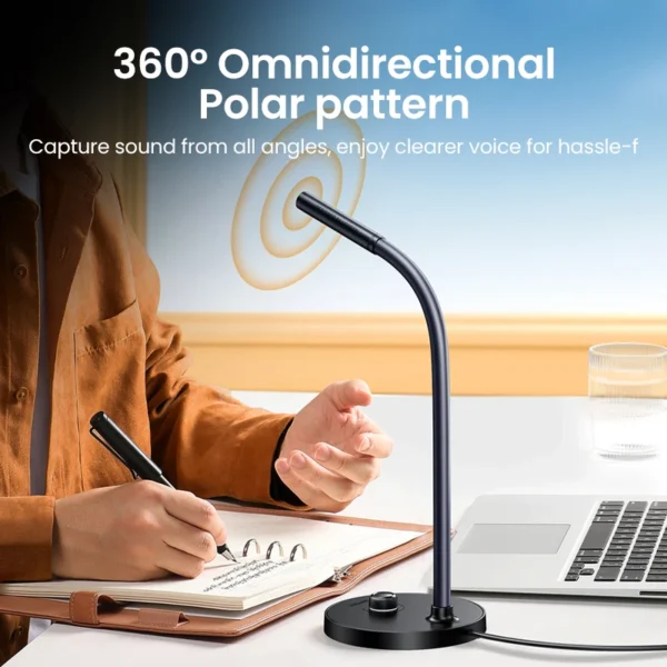 UGREEN USB Mic – Gaming, YouTube, Podcast, Compatible with Mac/Windows