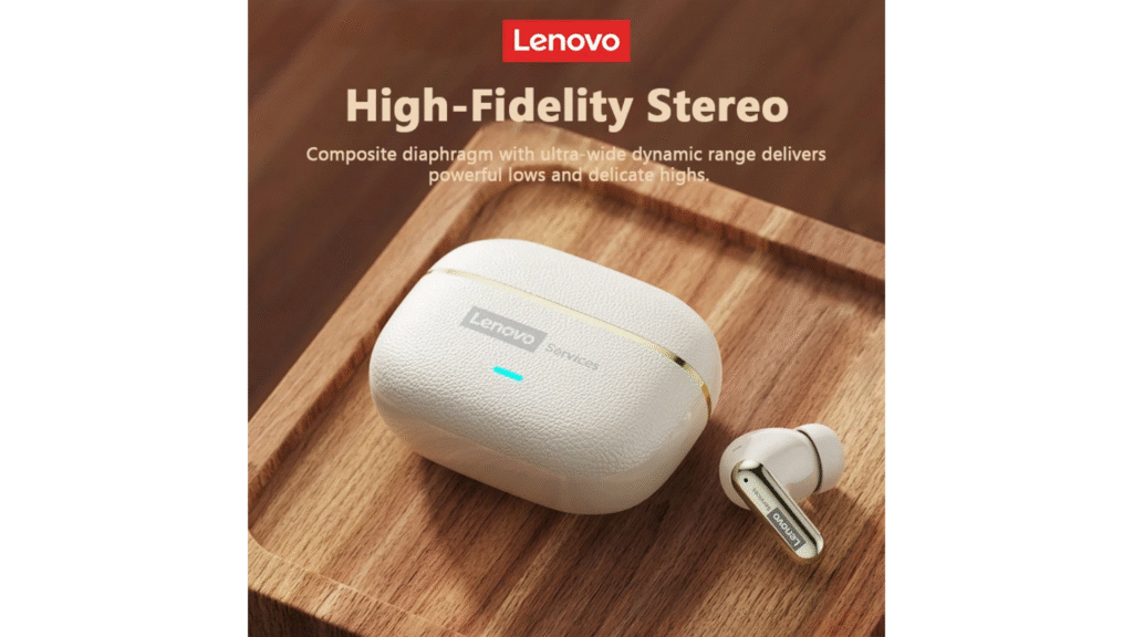 Lenovo LE208 Wireless Earbuds – Gaming, 38ms, Noise Cancelling