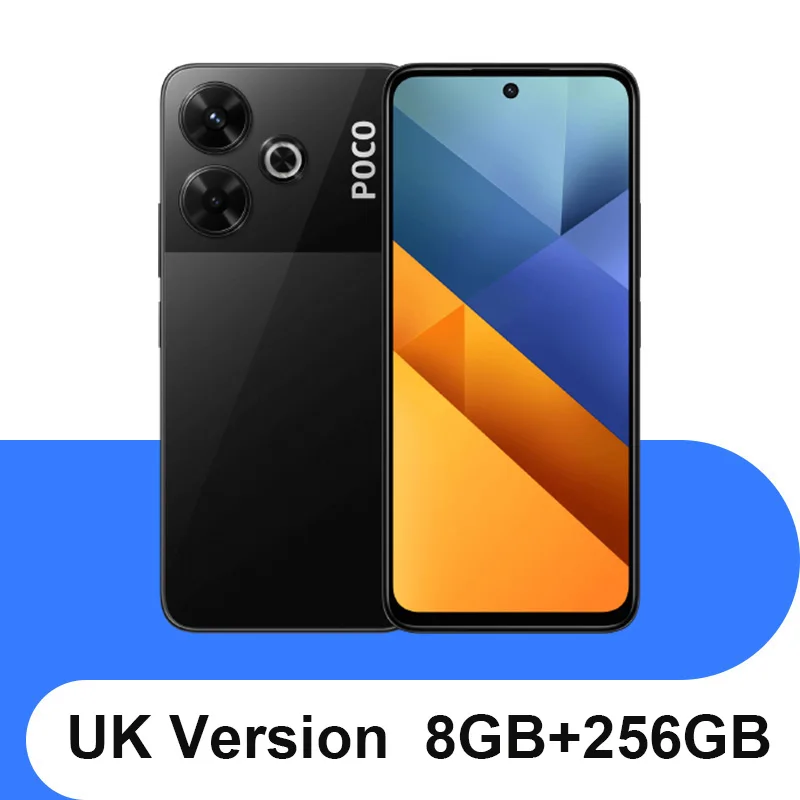 POCO M6 Smartphone – Helio G91, 108MP Pro Camera, 33W Charger, UK Version