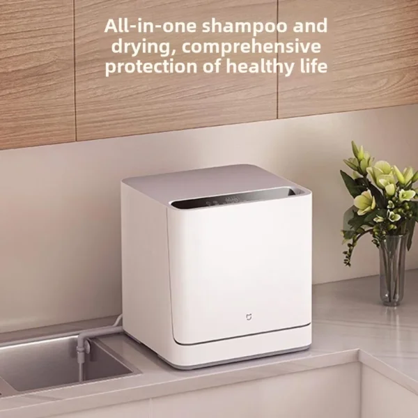 Compact Household Dishwasher with Disinfection