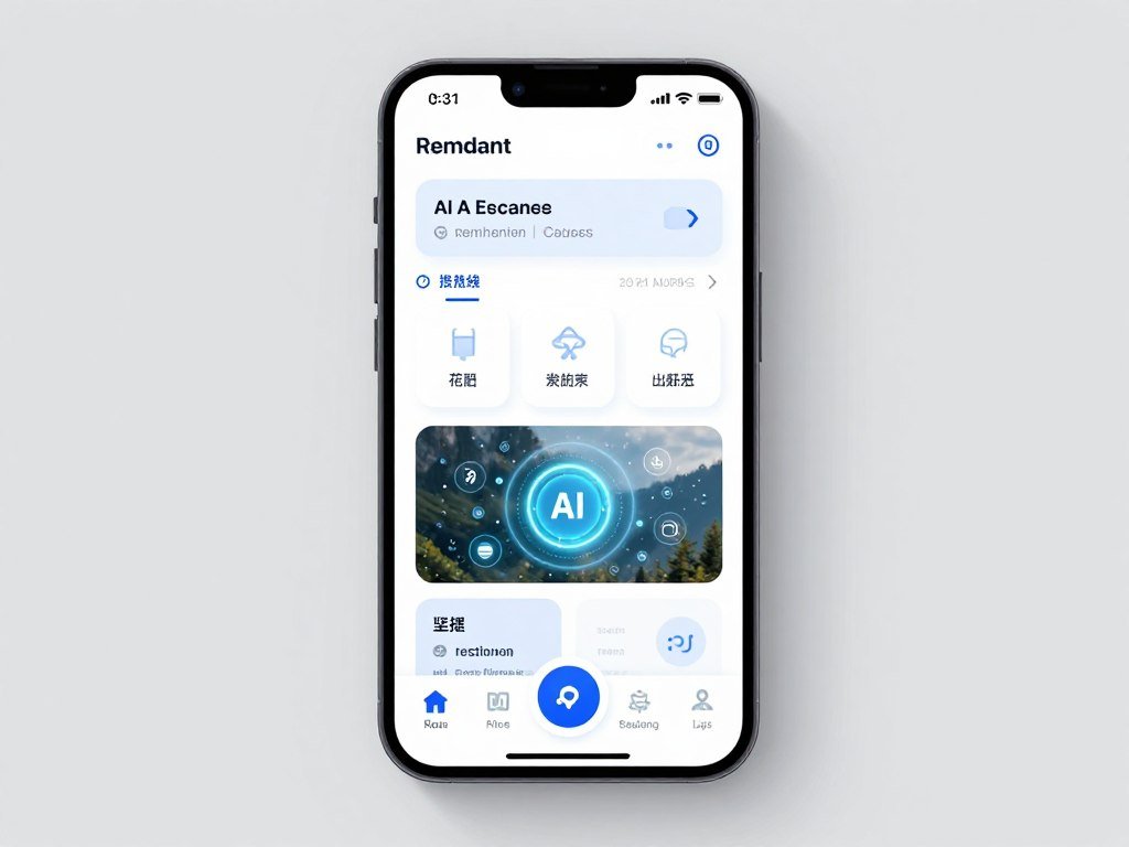 AI features demonstration on iPhone
