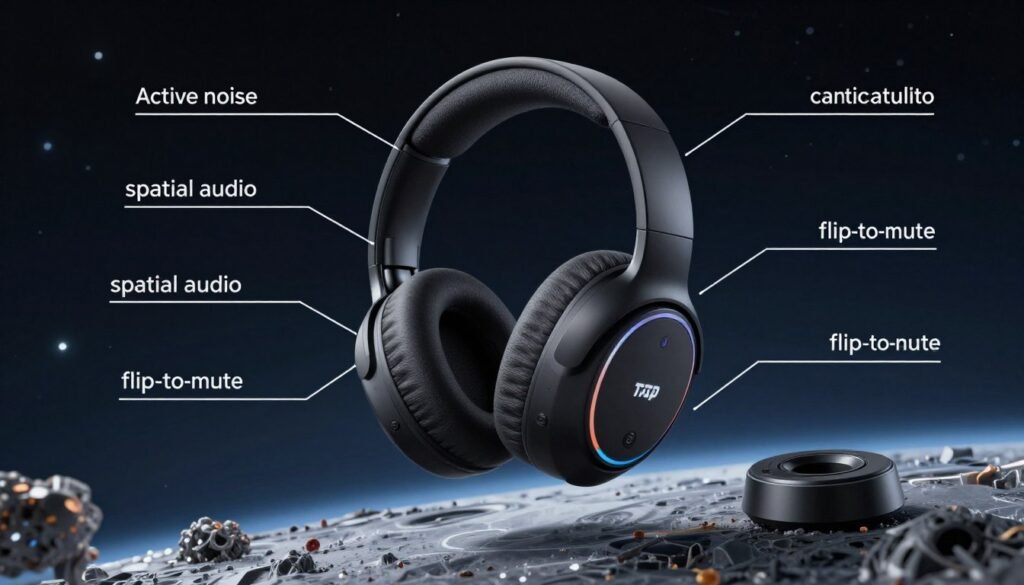 Advanced gaming headset features showcase