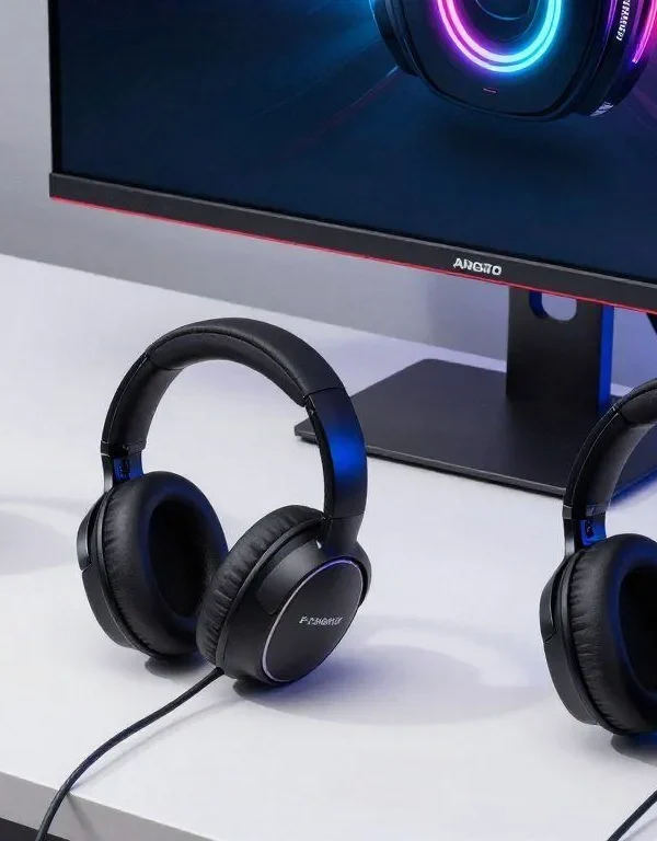 Best wireless gaming headsets 2026 displayed on gaming desk setup