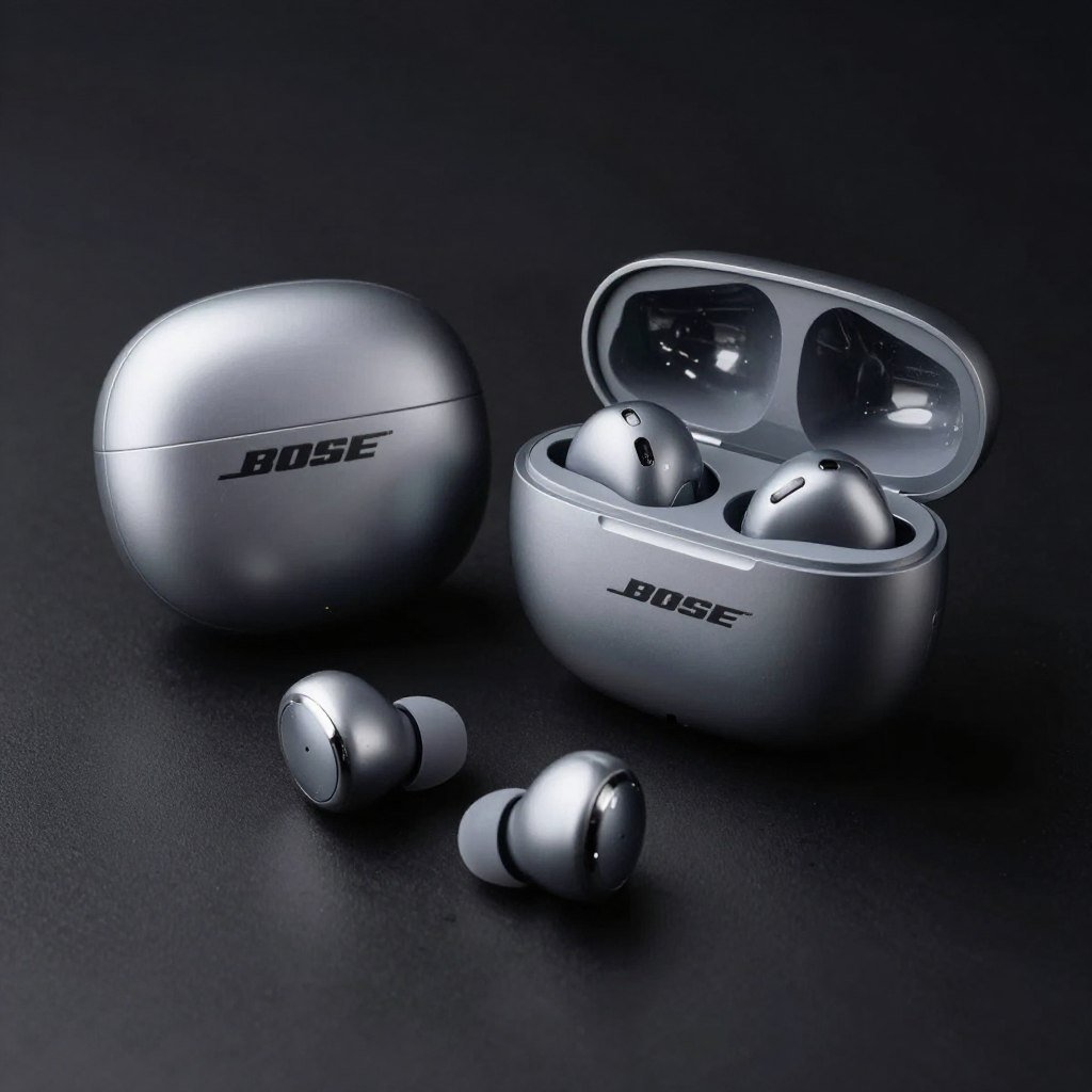Bose QuietComfort Ultra earbuds with charging case