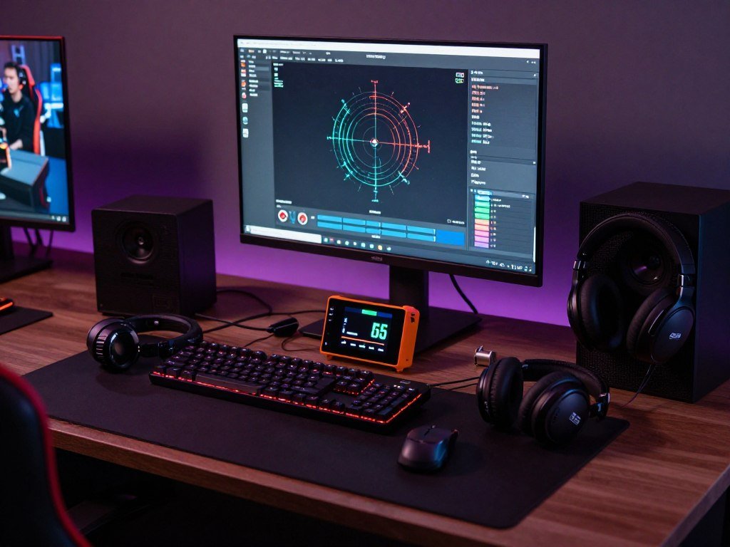 Gaming headset latency testing with multiple devices