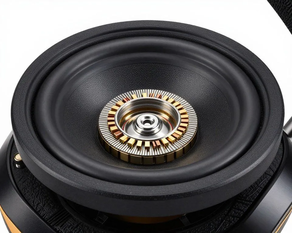 Internal view of planar magnetic drivers in gaming headset Internal view of planar magnetic drivers in gaming headset
