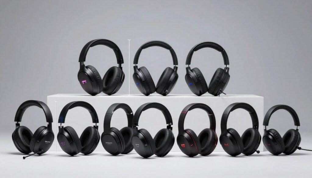Side-by-side comparison of best wireless gaming headsets 2026