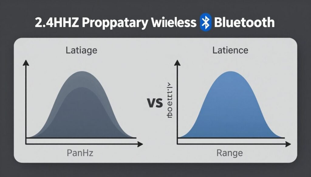 Wireless connectivity technology comparison diagram
