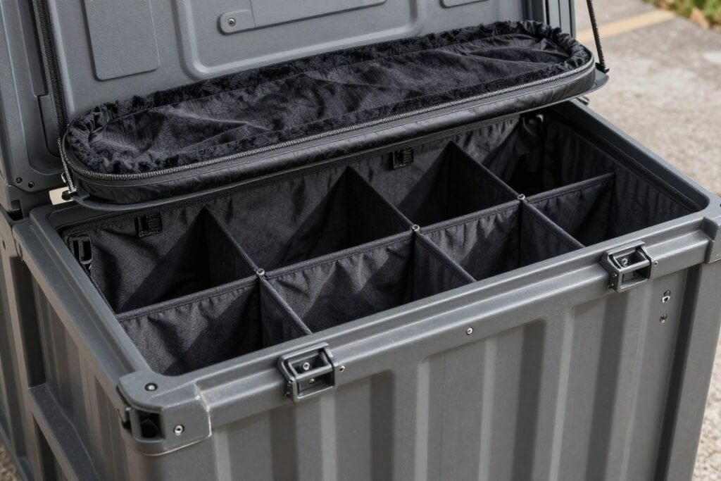 weatherproof outdoor storage box for electronics