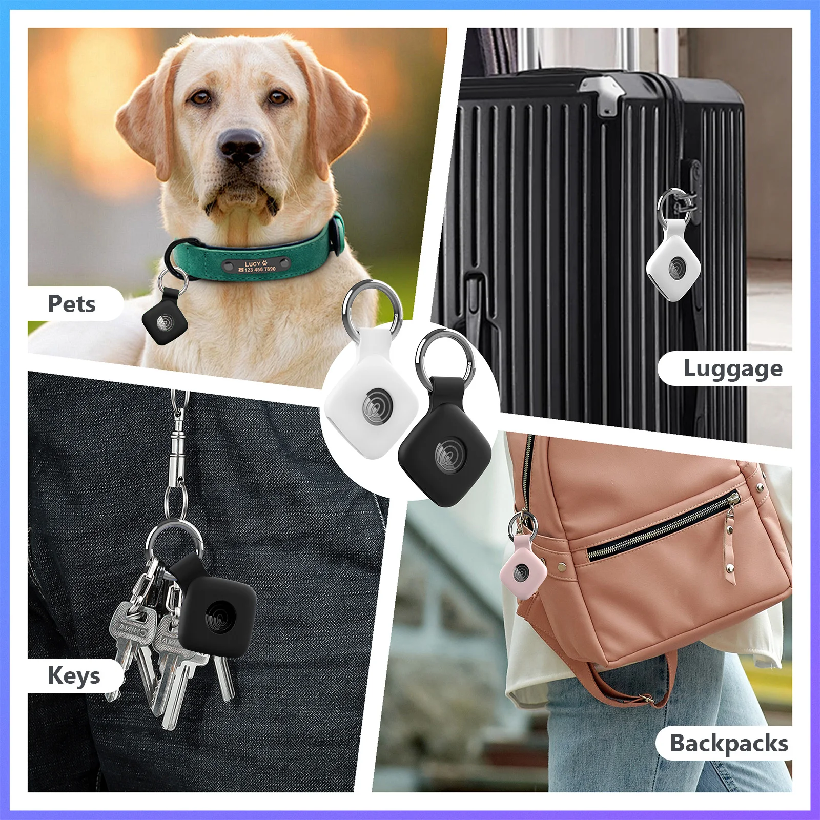 Silicone Protective Case for Tile Mate with Keychain Image 5