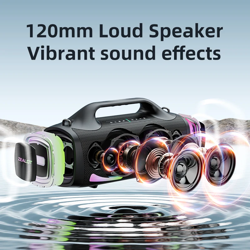 ZEALOT S79 Portable Bluetooth Speaker – Powerful Party & Outdoor Sound Image 2