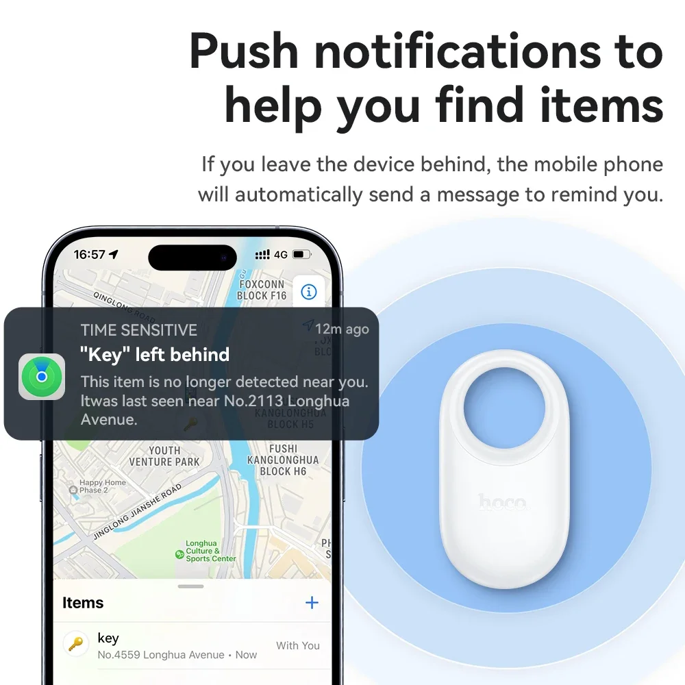 E94 Smart Bluetooth Tracker – Item Locator Compatible with Apple Find My Image 5