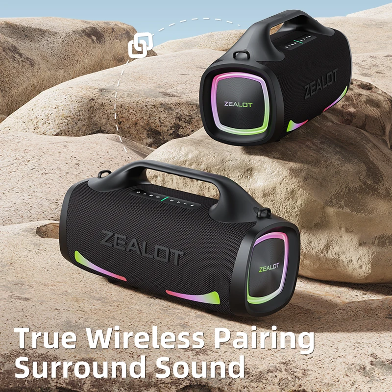 ZEALOT S79 Portable Bluetooth Speaker – Powerful Party & Outdoor Sound Image 5