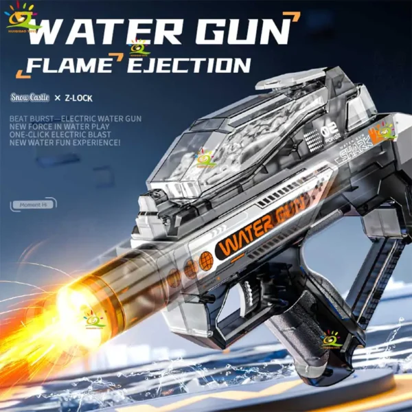 HUIQIBAO Electric Water Gun for Kids – High Speed Outdoor Water Blaster