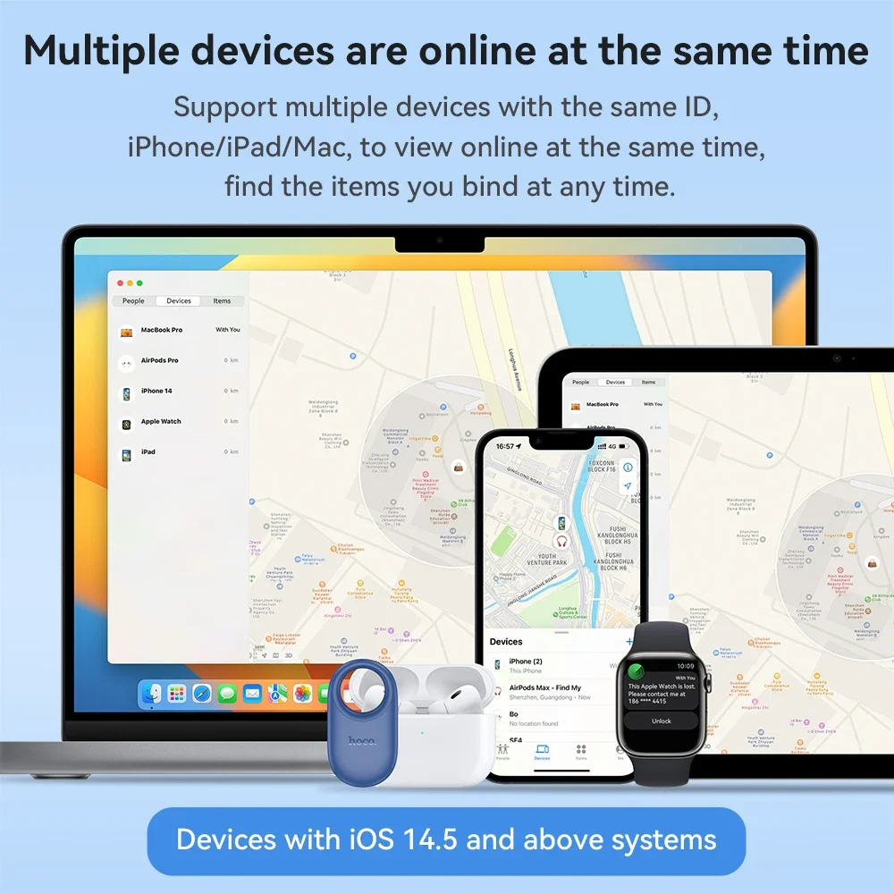 E94 Smart Bluetooth Tracker – Item Locator Compatible with Apple Find My Image 4