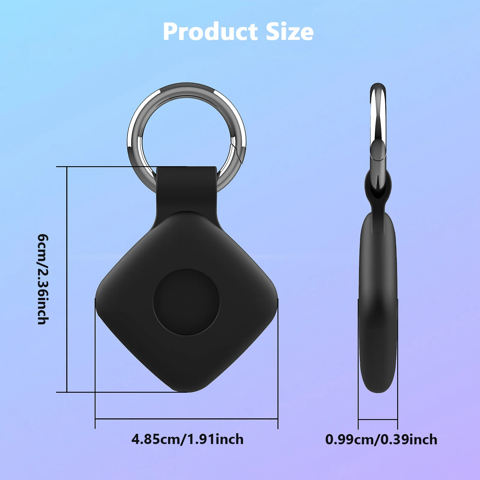 Silicone Protective Case for Tile Mate with Keychain Image 6